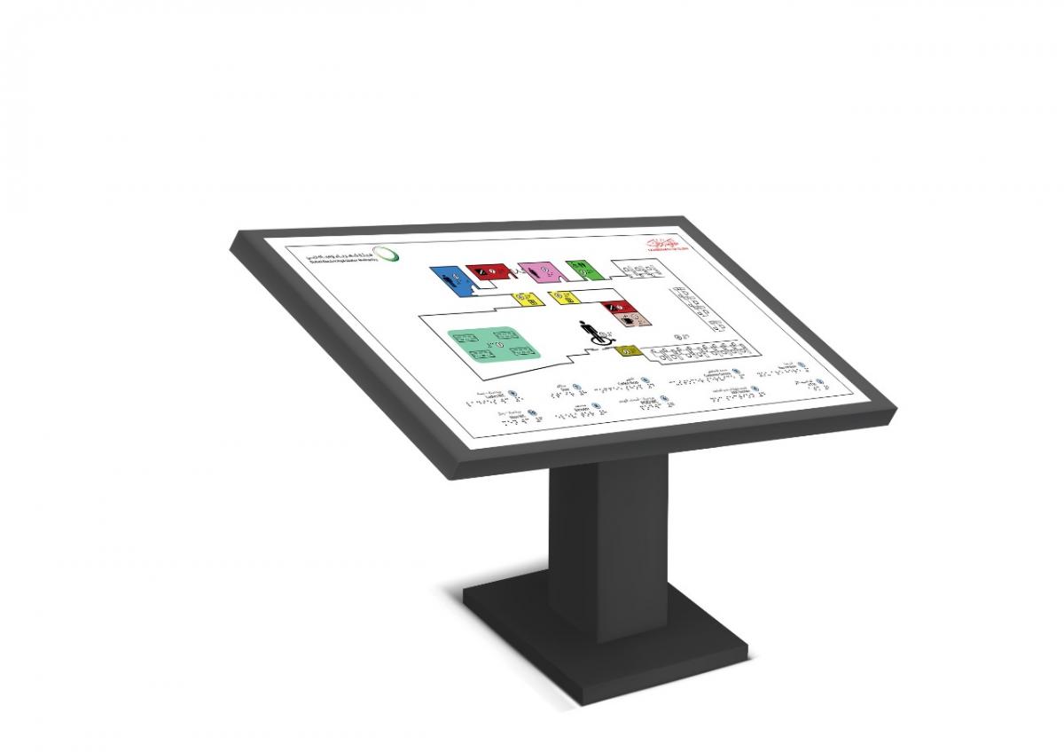 Stand alone tactile board map